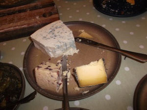 Some of the cheese we ate...