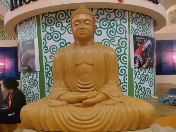 Can be Buddha really find peace and serenity here? 