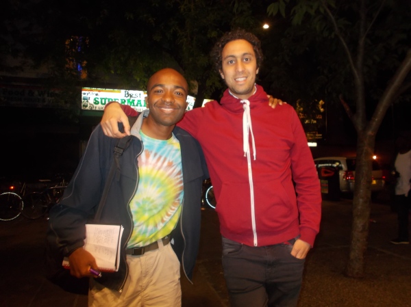 Me and Yassin on a night we explored North London